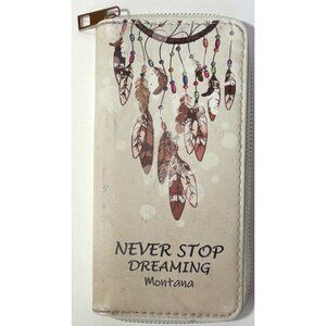 Never Stop Dreaming: Montana Women's Billfold Dreamcatcher Native American